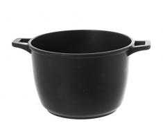 H+H EX Chef Kochtopf antihaft, Aluminium, schwarz