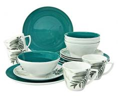 Creatable, 20640, Serie TROPICAL, Geschirrset, Kombiservice 16 teilig, Porzellan