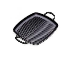 LE CREUSET 20201300000422 GRILLPLATTE RECHTECKIG SIG 30 cm SCHWARZ, Gusseisen