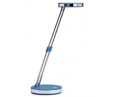 Maul LED Tischleuchte, Schreibtischlampe mit Teleskoparm, höhenverstellbar, integrierte LED, aus Metall und Kunststoff, türkis/blau 8201237