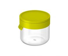 alfi 2465.278.055 Vorratsglas mit Deckel, Borosilikat-Glas S Apfelgrün 0,55 l, Spülmaschinenfest