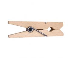 Vaessen Creative 3809-351 Wäscheklammern Holz, Ein farbe, One size