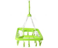 JJA 117273 Wäschehänger, rechteckig, mit 24 Wäscheklammern