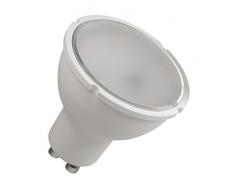 EMOS LED Lampe CLASSIC MR16 / A+ / 8 W/ersetzt 55 W Glühbirne / GU10 Sockel/Lichtleistung 720 Lumen/Neutralweiß – 4100 Kelvin / 30000 Stunden Lebensdauer, Glas, Transparent, 5 x 5 x 5,6 cm