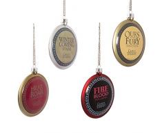 Kurt Adler Game of Thrones Christbaumschmuck ringförmig, 80 mm, 4-teiliges Set
