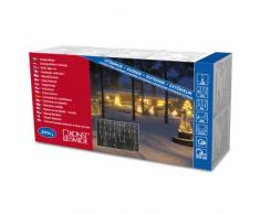Konstsmide 2725-002 Eisregen Lichtervorhang / für Außen (IP44) / 24V Außentrafo / 200 klare Birnen / weißes Kabel