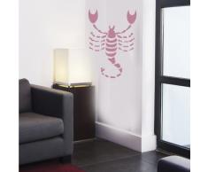 INDIGOS 4052166066303 Wandtattoo w395 Skorpion - Sternzeichen Wandaufkleber 120 x 106 cm, violett