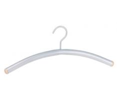 Wenko 17212303100 Bügel Pluto Kleiderbügel, Metall, Holz, 43 cm, Aluminium