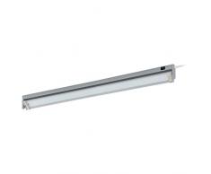 EGLO Unterbauleuchte LED DOJA mit Wippschalter aus Alu Länge 57,50cm, Aluminium, silber
