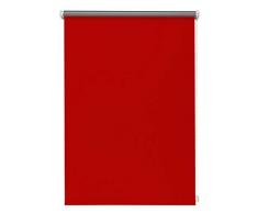 Thermo-Rollo Rot 120x150 cm ohne Bohren Verdunkelungsrollo Seitenzugrollo Klemmrollo Blackout Silberbeschichtung