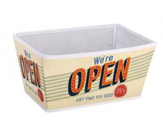 WENKO 21609100 Aufbewahrungskorb Vintage Open M - Badkorb, Polypropylen, 31.5 x 14 x 21.5 cm