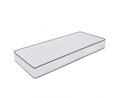 MiaSuite Matratze in Waterfoam Höhe 18 cm Orthopädische Bezug Cotton Typ Frühling 85 x 190 cm Bianco