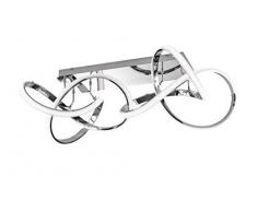 WOFI INDIGO Deckenleuchte, Aluminium, Chrom