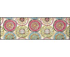 Wash+Dry Fußmatte Vintage Fresko, 60x180 cm, Innen, waschbar, Bunt