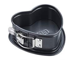 Kaiser Inspiration, Mini-Herzbackform 11 x 14 cm, Herz-Springform klein, antihaftbeschichtet, auslaufsicher, Backform für halbes Rezept, gleichmäßige Bräunung