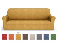 PETTI Artigiani Italiani - SofaÃ¼berwurf, Sofabezug, SofaÃ¼berwurf Gelb, Sofabezug 2 Sitzer, Jacquard Stoff, 100% Made In Italy