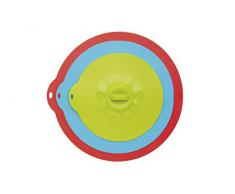 Kitchen Craft Colourworks Silikon Saugnapf Speisen für Pfannen/Deckel (Set von 3), Multi/Farbe, Set von 3