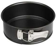 Zenker Springform Ø 18 cm SPECIAL - MINI, kleine Backform mit Flachboden aus Stahlblech, runde Kuchenform mit Antihaftbeschichtung (Farbe: Schwarz), Menge: 1 Stück