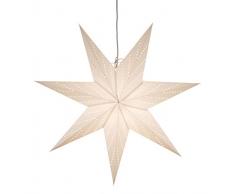 Konstsmide 2955-200 Weißer Papierstern, perforiert, 70x70cm / für Innen (IP20) / 230V Innen / ohne Leuchtmittel
