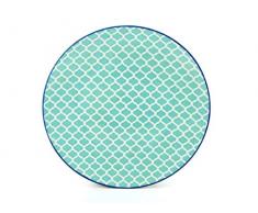 Creatable 21171, Mediterran Petrol, Speiseteller 27cm 4er Set, Steinzeug