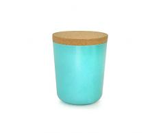 EKOBO XL (900 ml), Lagoon Vorratsdose, Bambusfaser/Kunstharz, 12,5 x 12,5 x 12,8 cm, 2-Einheiten