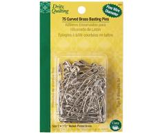 Dritz 3328 Sicherheitsnadeln, Verschiedene Größen, mit Aufbewahrungsbox Gebogene Sicherheitsnadeln Size 2 Mehrfarbig