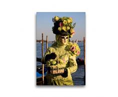 Premium Textil-Leinwand 30 x 45 cm Hoch-Format Karneval in Venedig - Phantasievolle Masken | Wandbild, HD-Bild auf Keilrahmen, Fertigbild auf hochwertigem Vlies, Leinwanddruck von Erika Utz