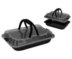 BUYLLOON HOME 555y936 Backblech mit Deckel und Griffen, 36 x 2