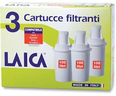 Laica F3A3 Filtrierende Kartusche für Wasserkaraffe Multi-Flux, Packung 3 Kartuschen