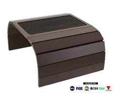 Meistar Global Couchtisch für Armlehnen, mit Seitenteilen aus EVA-Kunststoff, mit beschwerten Seiten, passt über quadratische Armlehnen