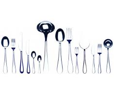 Mepra 102922113S Raffaello Besteckset, 113 Teile, Silbergeschirr, spülmaschinenfestes Besteck