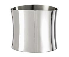 Sambonet Bamboo Weinkühler Edelstahl 18/10, 24 x 19,5 cm, Höhe 20,3 cm, Silber, 24 x 19.5 x 21 cm