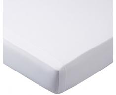 Fleuresse Colours Spannbettlaken, Uni-Mako-Satin, weiß, 90 x 210 cm
