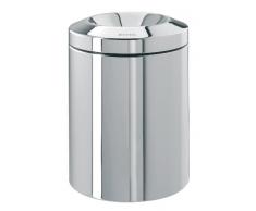 Papierkorb Le Tube 7 L / Brilliant Steel