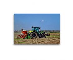 Premium Textil-Leinwand 45 x 30 cm Quer-Format Dünger streuen | Wandbild, HD-Bild auf Keilrahmen, Fertigbild auf hochwertigem Vlies, Leinwanddruck von SchnelleWelten