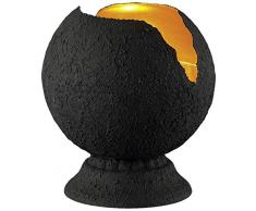 Trio Leuchten Tischleuchte 506400179 Eva, Metall schwarz/innen goldfarbig, exkl. 1 x E14