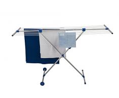 stewi Combi Maxi Wäschetrockner, Aluminium Silber/Blau, 132 x 57 cm