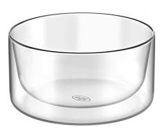 alfi 2420.007.000 Doppelwandglas glasMotion, Borosilikat-Glas Bowl 300 ml - 2er Set Isolierglas, Snackschale