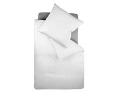 Fleuresse Colours Bettwäsche, Uni-Mako-Satin, silber, 200 x 200 cm