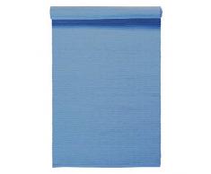 LINUM UNI Läufer, Baumwolle, Helles Donnerblau, 45 x 150 cm