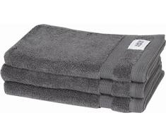 Schöner Wohnen Frottierset, Baumwolle, Anthrazit, 50 x 30 cm, 3-Einheiten