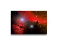 Premium Textil-Leinwand 45 x 30 cm Quer-Format Pferdekopfnebel IC 434 | Wandbild, HD-Bild auf Keilrahmen, Fertigbild auf hochwertigem Vlies, Leinwanddruck von Reinhold Wittich