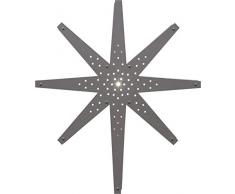 Star Dekoleuchte, Holz, Wieß/Beige