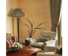 Indigos WG10330-70 Wandtattoo W330 Schilf Pflanze Moor Teich Wandaufkleber 80 x 69 cm, Schwarz