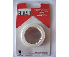 Bialetti Dichtung und Filter für Kaffeemaschine Moka DAMA 6 Tassen