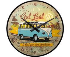 Nostalgic-Art 51058 Volkswagen - VW Bulli - Lets Get Lost, Wanduhr 31cm