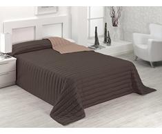 SABANALIA Tutto Tagesdecke Winter und Maßnahmen (erhältlich Bett 180 – 280 x 270, Schokolade/Erde