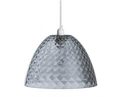 koziol Pendelleuchte Stella S , Kunststoff, transparent anthrazit, 25,5 x 25,5 x 17,5 cm