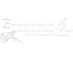 Indigos 4051719336634 Wandtattoo, Vinyl, silber, 60 x 10 x 10 cm