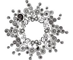 INDIGOS WG20212-31 Wandtattoo w212 70s 80s Retro Wandaufkleber, 96 x 90 cm, rot